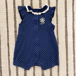 Little Me Baby Girl 6 Month Romper
